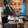 Mandela Oil Painting Canvas Print