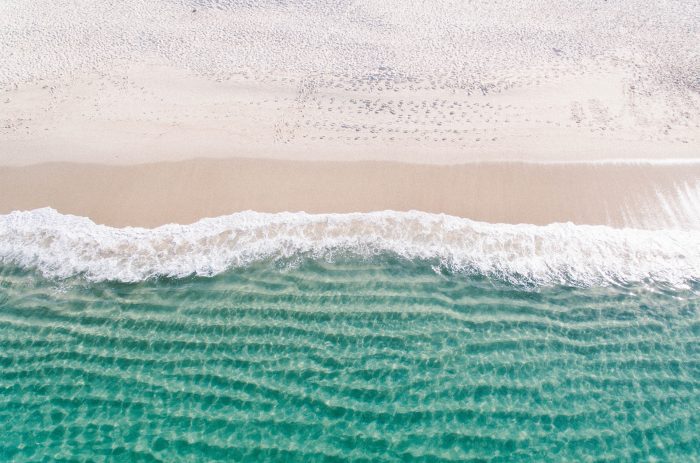 Soft beach print