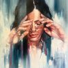 When the light floods in Oil Painting on Board Framed - Image 2