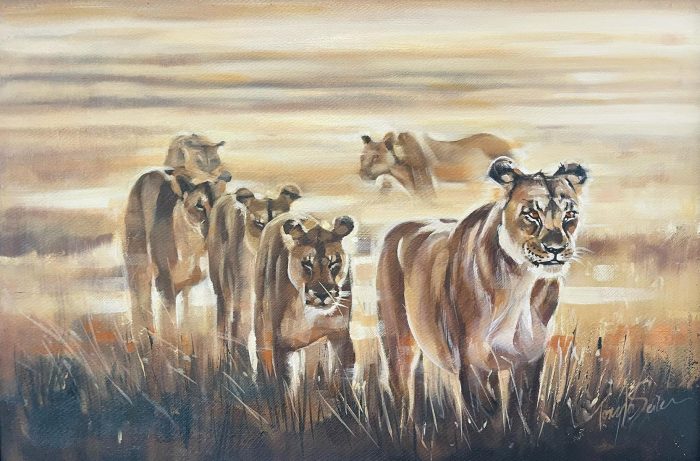 lion painting
