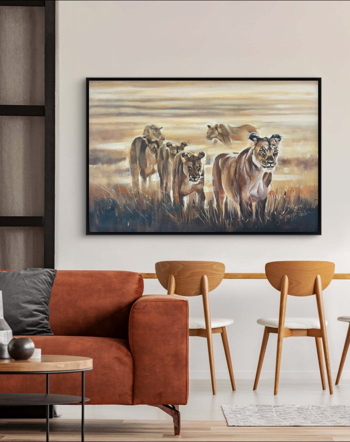 lion painting
