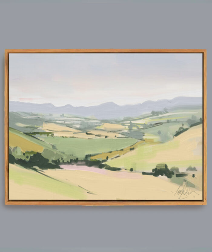 float frame countryside print