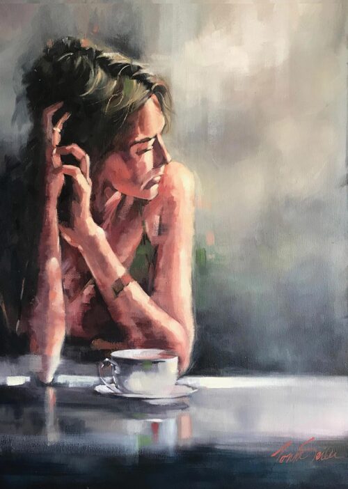 pondering oil on canvas