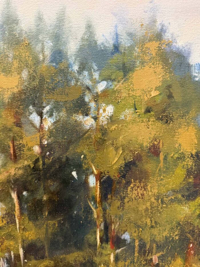 Edge of the Forest Oil on Canvas - Image 4