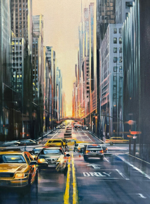 new york city scape painting