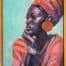 african portrait in oils