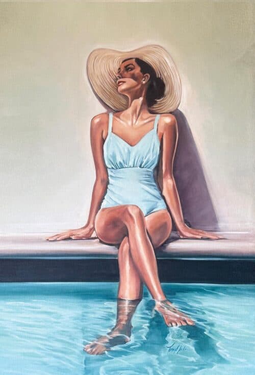 audrey Poolside